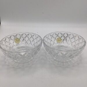 Two Lenox Lead Crystal Clear Bowls